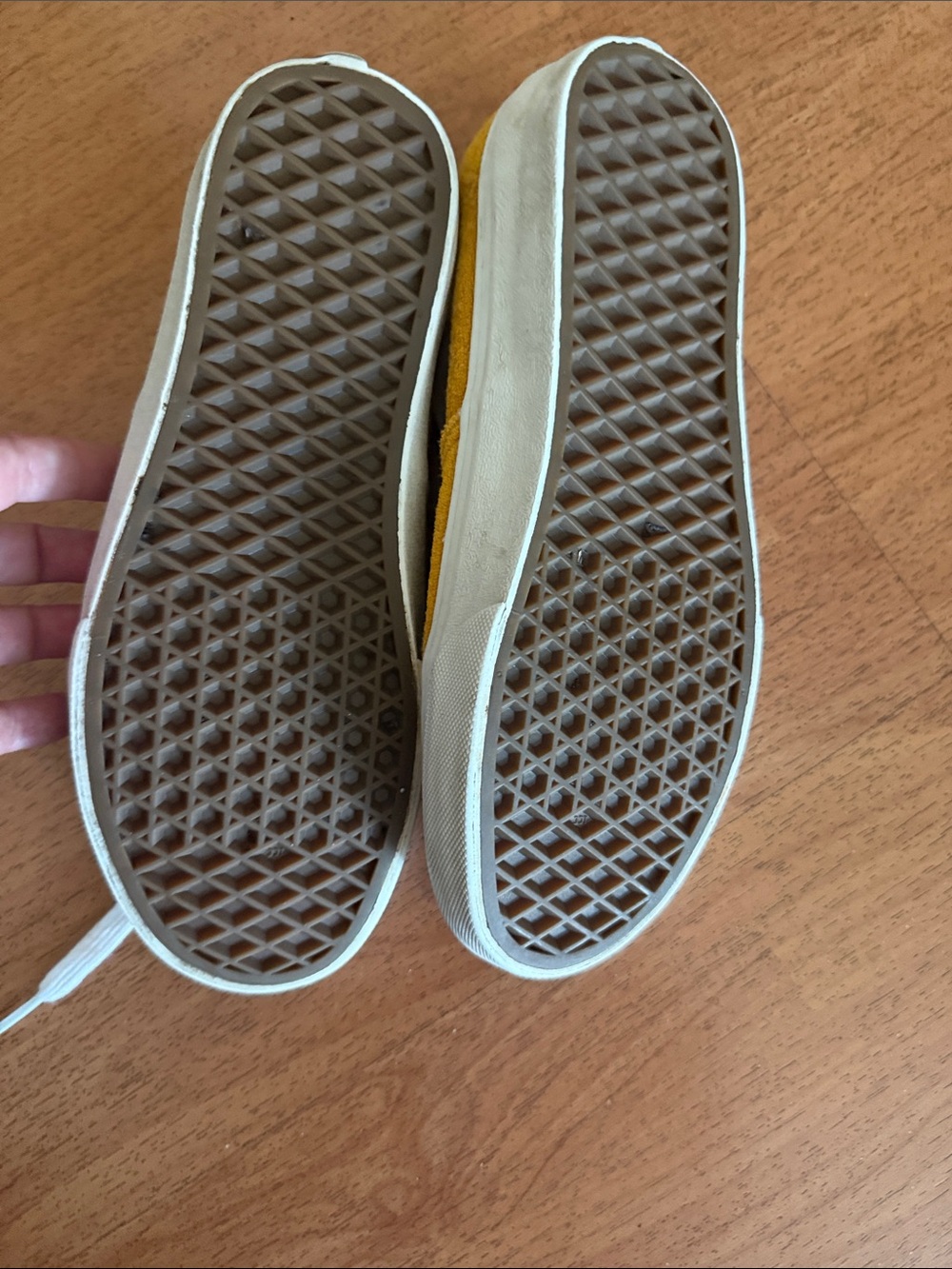 Vans Yellow Velvet Low-Top Sneakers - Picture 4 of 4